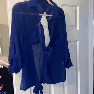 Button up with open back!